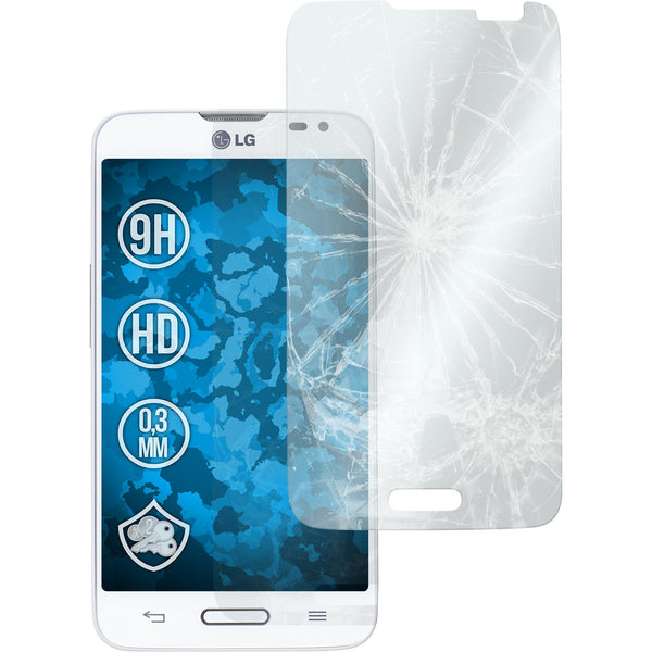 3 x LG L70 Glas-Displayschutzfolie klar