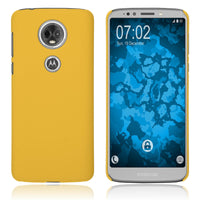 Hardcase für Motorola Moto E5 Plus gummiert gelb