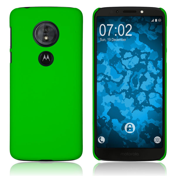 Hardcase für Lenovo Moto G6 Play gummiert grün