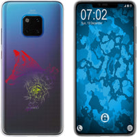 Mate 20 Pro Silikon-Hülle Floral Fuchs M1-5 Case