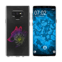 Galaxy Note 9 Silikon-Hülle Floral Wolf M3-5 Case