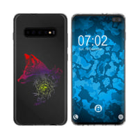 Galaxy S10 Plus Silikon-Hülle Floral Fuchs M1-5 Case