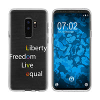 Galaxy S9 Plus Silikon-Hülle pride Wörter M2 Case