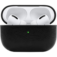 PhoneNatic Case für AirPods Pro (2019) Hülle Leder schwarz C