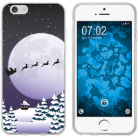 iPhone 6s / 6 Silikon-Hülle X Mas Weihnachten Santa - Night