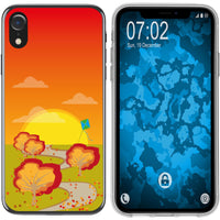 iPhone Xr Silikon-Hülle Herbst Drache/Kite M2 Case