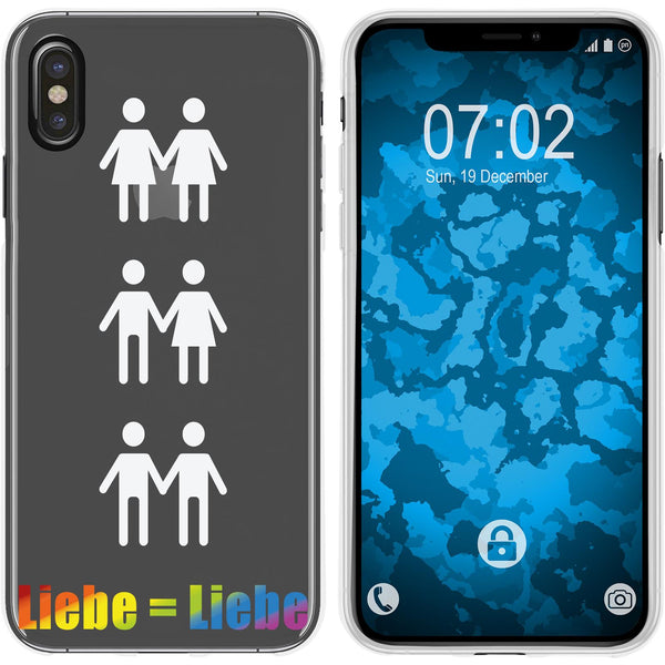 iPhone Xs Max Silikon-Hülle pride Wörter M1 Case