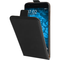 Kunst-Lederhülle für Asus Zenfone 4 ZE554KL Flip-Case schwar