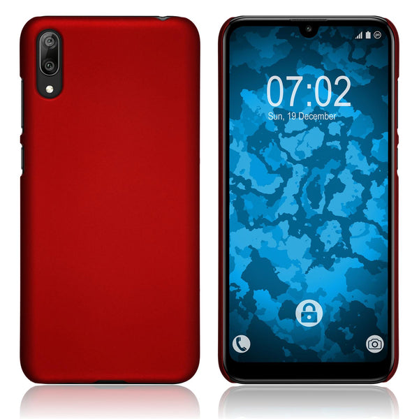 Hardcase für Huawei Y7 Pro 2019 (Enjoy 9) gummiert rot