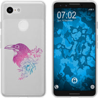 Pixel 3 Silikon-Hülle Floral Rabe M4-6 Case