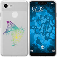 Pixel 3 XL Silikon-Hülle Floral Fuchs M1-4 Case