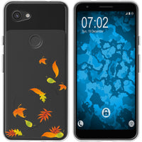 Pixel 3a XL Silikon-Hülle Herbst Blätter/Leaves M1 Case