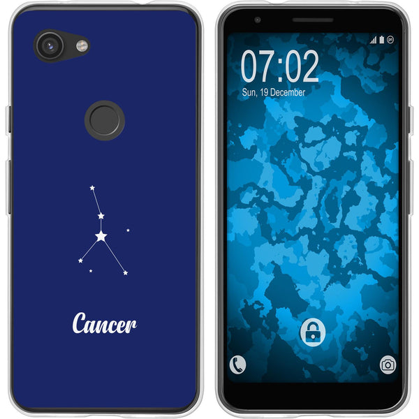 Pixel 3a XL Silikon-Hülle SternzeichenCancer M3 Case