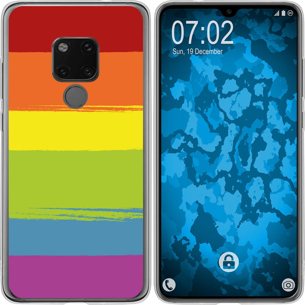 Mate 20 Silikon-Hülle pride Regenbogen M5 Case