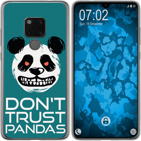 Mate 20 Silikon-Hülle Crazy Animals Panda M2 Case