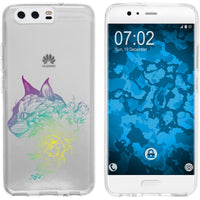 P10 Plus Silikon-Hülle Floral Katze M2-4 Case