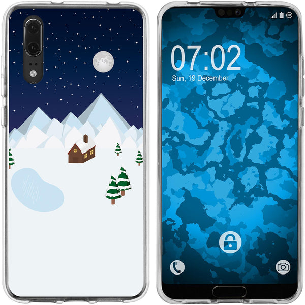 P20 Silikon-Hülle X Mas Weihnachten Winterwonderland M6 Case