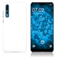 Hardcase für Huawei P20 Pro gummiert weiﬂ