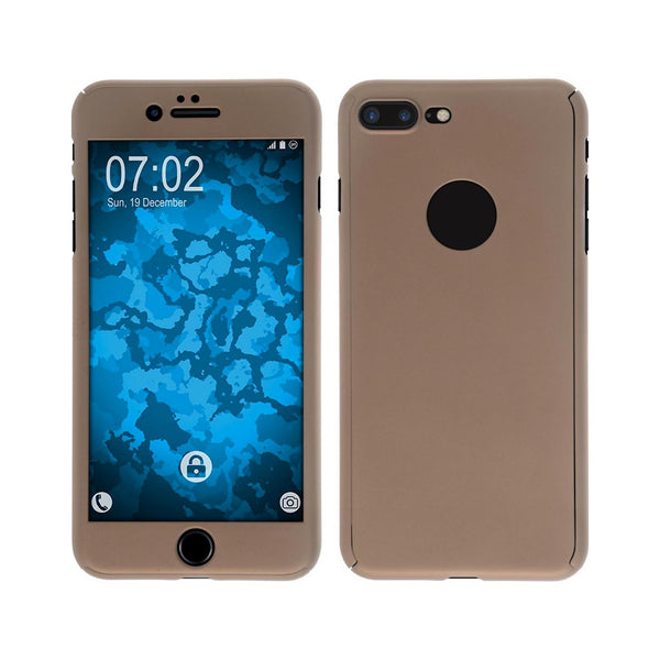 Hardcase für Apple iPhone 7 Plus / 8 Plus 360∞ Fullbody gold