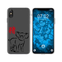 iPhone Xs Max Silikon-Hülle Tierkreis Chinesisch M12 Case