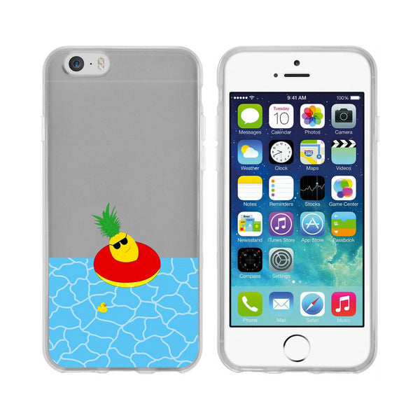 iPhone 6 Plus / 6s Plus Silikon-Hülle Sommer Ananas M2 Case