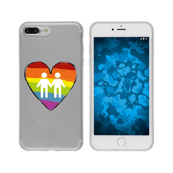 iPhone 7 Plus / 8 Plus Silikon-Hülle pride Männer M3 Case