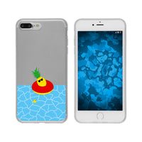 iPhone 7 Plus / 8 Plus Silikon-Hülle Sommer Ananas M2 Case