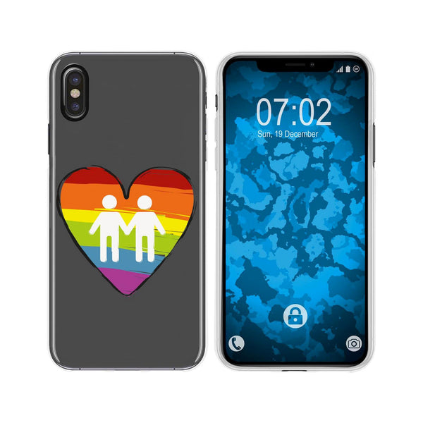 iPhone Xs Max Silikon-Hülle pride Männer M3 Case