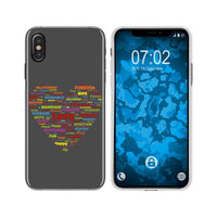 iPhone Xs Max Silikon-Hülle pride Herz M5 Case