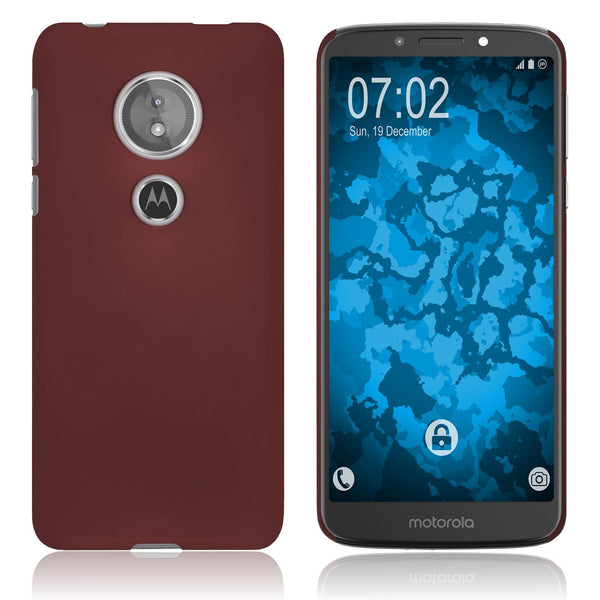 Hardcase für Motorola Moto E5 (5th Gen) gummiert rot