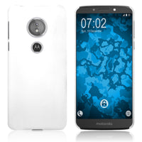 Hardcase für Motorola Moto E5 (5th Gen) gummiert weiﬂ