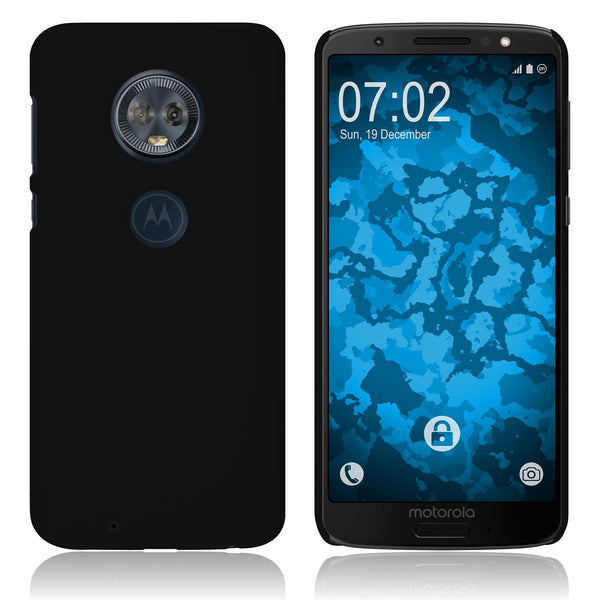 Hardcase für Lenovo Moto G6 gummiert schwarz