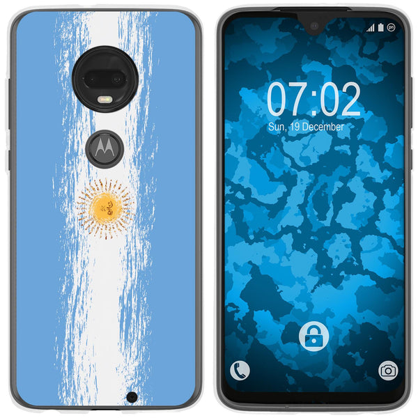 Moto G7 Plus Silikon-Hülle WM Argentinien M1 Case