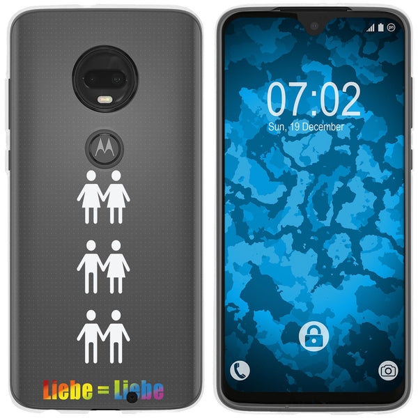 Moto G7 Silikon-Hülle pride Beziehung M1 Case