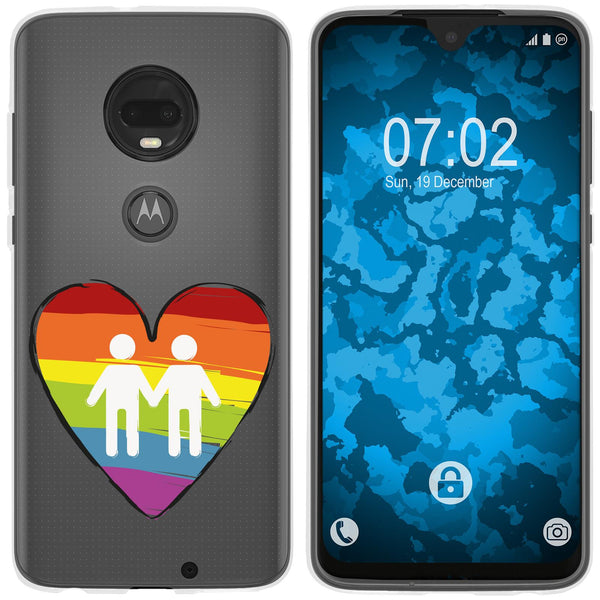 Moto G7 Plus Silikon-Hülle pride Männer M3 Case