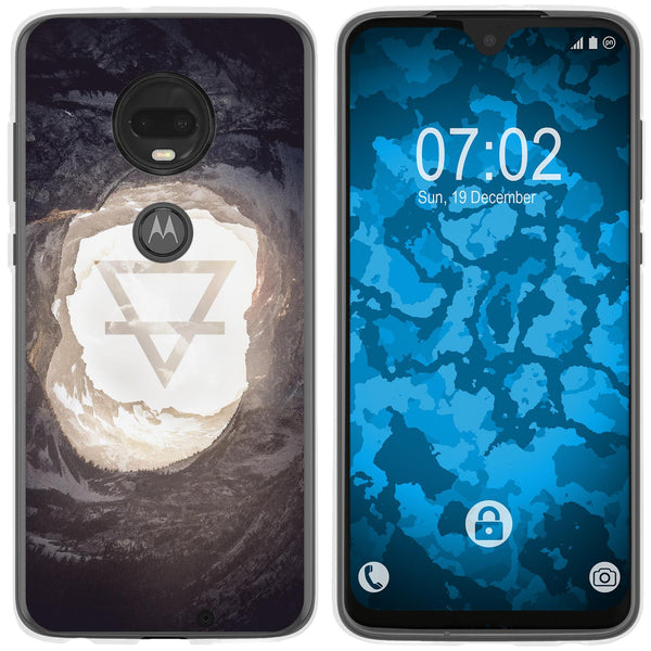 Moto G7 Plus Silikon-Hülle Element Erde M2 Case