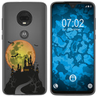 Moto G7 Plus Silikon-Hülle Herbst Spukschloss M4 Case