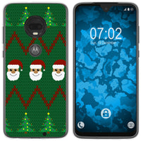 Moto G7 Plus Silikon-Hülle X Mas Weihnachten X-Mas Sweater M