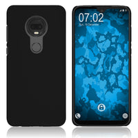 Hardcase für Motorola Moto G7 gummiert schwarz