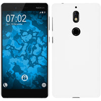 Hardcase für  Nokia 7 gummiert weiﬂ