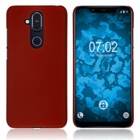 Hardcase für  Nokia 8.1 (X7) gummiert rot