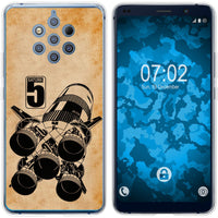 Nokia 9 PureView Silikon-Hülle Space Moon Rocket M3 Case