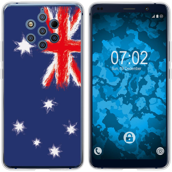 Nokia 9 PureView Silikon-Hülle WM Australien M2 Case