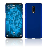 Hardcase für  OnePlus 6T gummiert blau