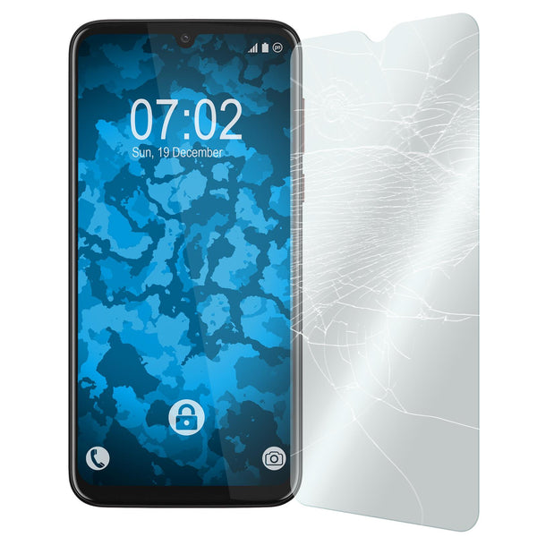 2 x Motorola Moto G8 Play Glas-Displayschutzfolie klar