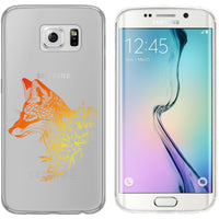 Galaxy S6 Edge Silikon-Hülle Floral Fuchs M1-2 Case