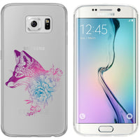 Galaxy S6 Edge Silikon-Hülle Floral Fuchs M1-6 Case