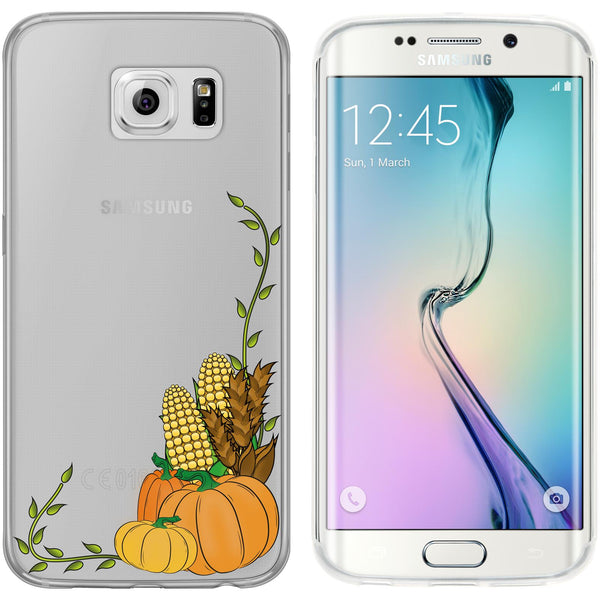 Galaxy S6 Edge Silikon-Hülle Herbst Erntedankfest/Thanksgivi