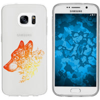 Galaxy S7 Silikon-Hülle Floral Wolf M3-2 Case