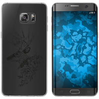 Galaxy S7 Edge Silikon-Hülle Floral Hirsch M7-1 Case